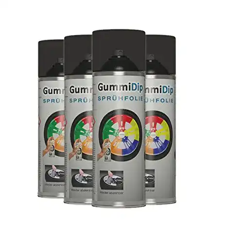 Sprühfolie Gummi Dip Flüssiggummi Spray 4er Set 12000002