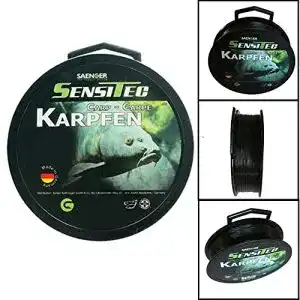 Karpfenschnur Sensitec Monofile Angelschnur aus Nylon, 400 m