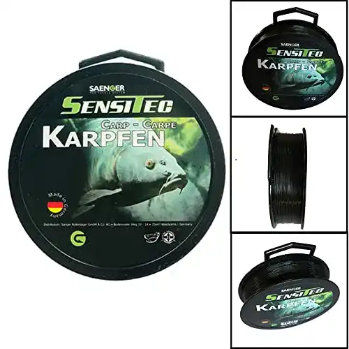 Karpfenschnur Sensitec Monofile Angelschnur aus Nylon, 400 m