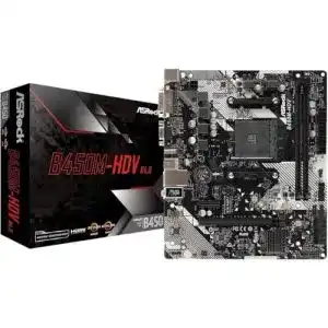 B450-Mainboard ASRock B450M-HDV R4.0 für AMD Socket AM4