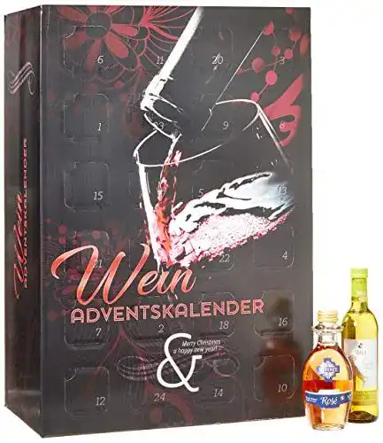 Wein-Adventskalender Handelshaus Huber-Kölle Modell Glas