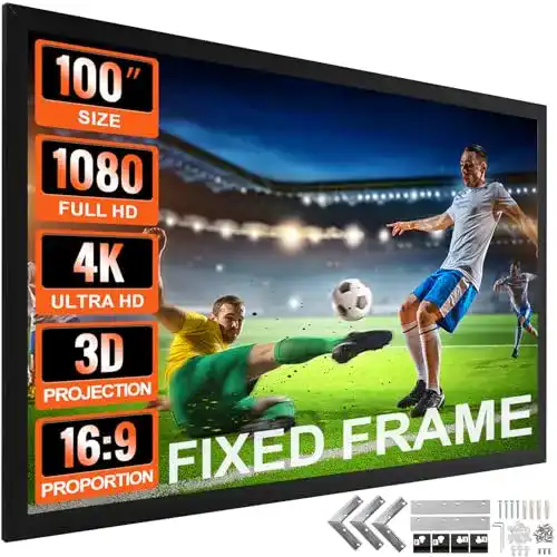 Rahmenleinwand Vevor Projektionsleinwand 16:9 4K HDTV