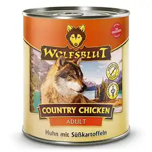 Wolfsblut Country Huhn Nassfutter für Hunde, 800 g, 6 Stück