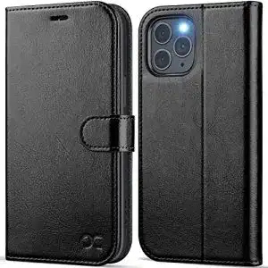Ocase iPhone 14 Pro Max Hülle mit Kartenfach und RFID Schutz