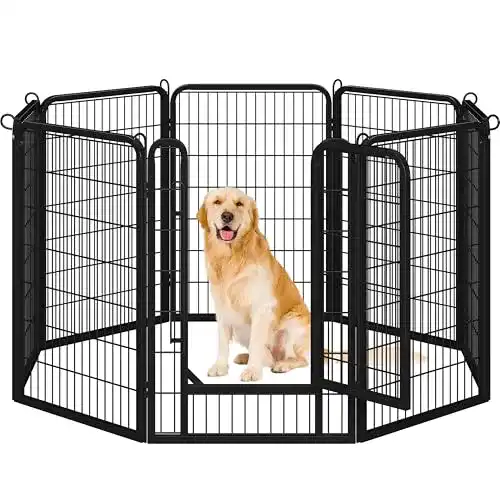 Hundezwinger Yaheetech 8-teilig 100 cm für Welpen und Hunde