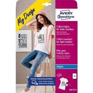 Transferpapier AVERY Zweckform für Textilfolien im DIN A4-Format