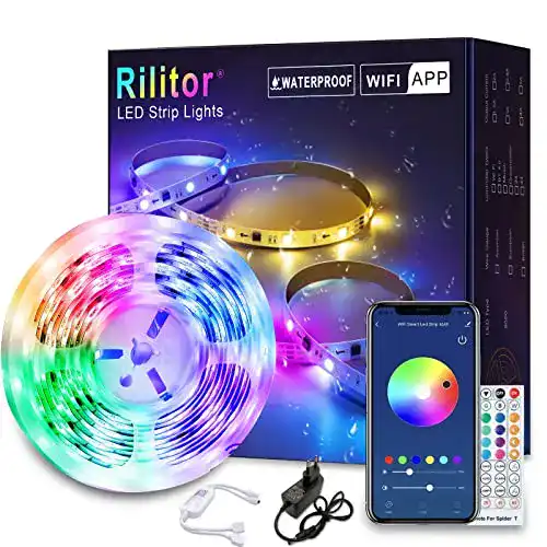 LED Streifen 10m Rilitor WiFi RGB mit Wasserschutz für Innen und Außen