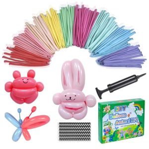 Modellierballons Hykjnbw mit Pumpe für kreative Tierformen