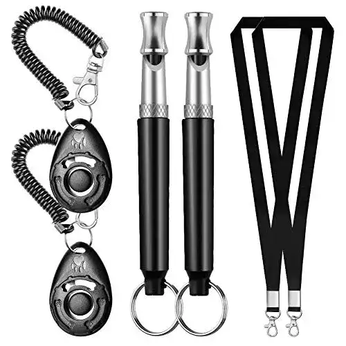 Clicker Pveath 2er-Pack für Hundetraining und Hundeerziehung