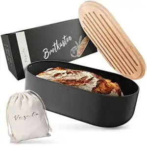 Brotkasten mit Schneidebrett Vezato Nachhaltige Brotaufbewahrung