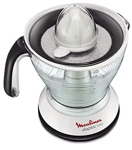 Moulinex PC302B10 Entsafter elektrisch in Weiß/Grau mit 25 W