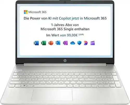 HP Laptop 15 Zoll mit 15,6 Zoll FHD und Intel Celeron N4500