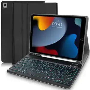 Hofsos iPad Hülle mit Tastatur für iPad 10.2
