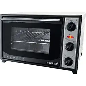 Steba Minibackofen mit Drehspieß und Umluft in Weiß