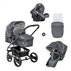 Hauck Kombi Kinderwagen Pacific 4 Shop N Drive mit Babywanne