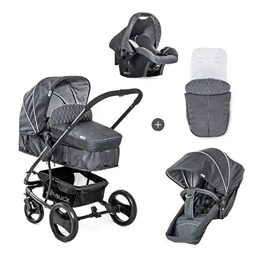 Hauck Kombi Kinderwagen Pacific 4 Shop N Drive mit Babywanne
