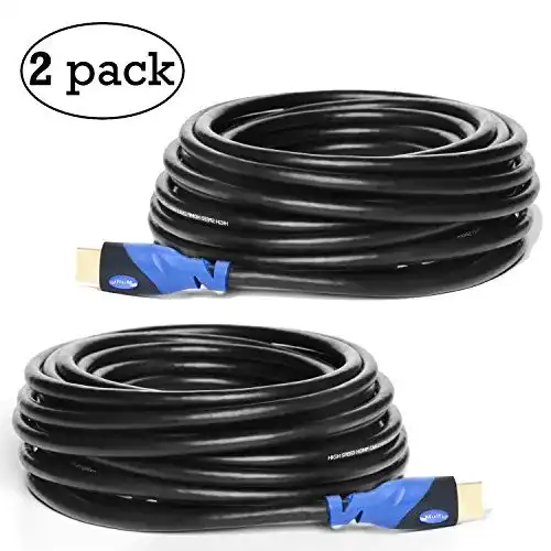 HDMI-Kabel 10m Mutecpower, 2 Stück High Speed HDMI 2.0
