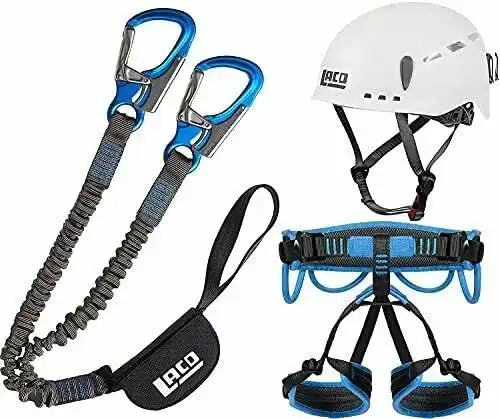Klettersteigset LACD Via Ferrata Pro Evo 2.0 mit Gurt und Protector