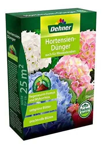 Rhododendron-Dünger von Dehner für Hortensien und Azaleen