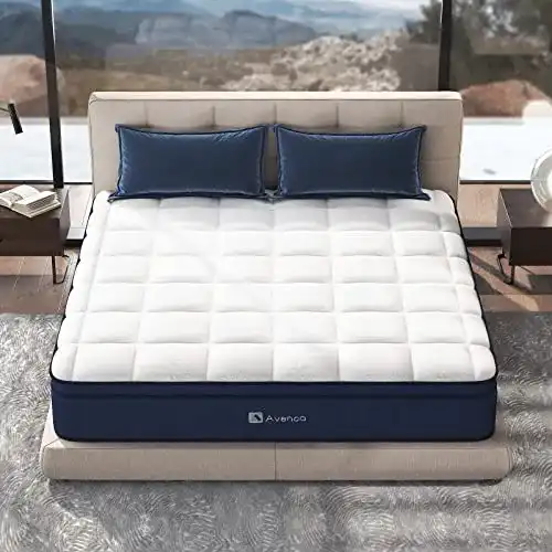 Avenco Matratze 180×200 Taschenfederkernmatratze mit Latex und Schaumstoff