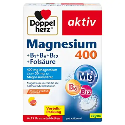 Magnesium-Brausetabletten Doppelherz 400 mg mit B1, B6 und Folsäure