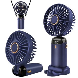 Handventilator Jsdoin Tragbarer Mini Ventilator mit 5 Geschwindigkeitsstufen