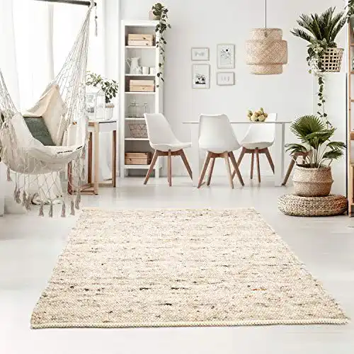 Wollteppich Taracarpet Handgewebter Teppich Oslo aus Wolle