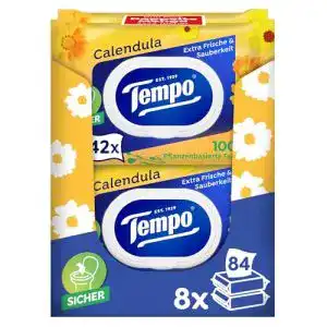 Tempo Toilettenpapier feucht, 8 x 2 x 42 Tücher