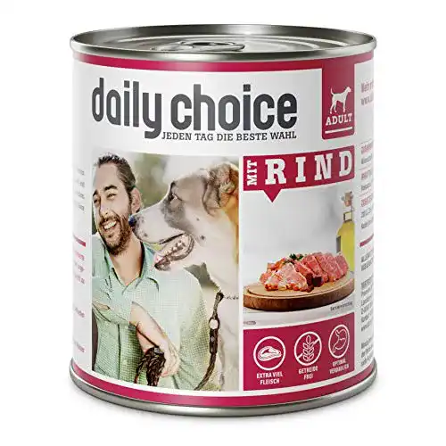 Nassfutter für Hunde getreidefrei Daily Choice 6 x 800 g