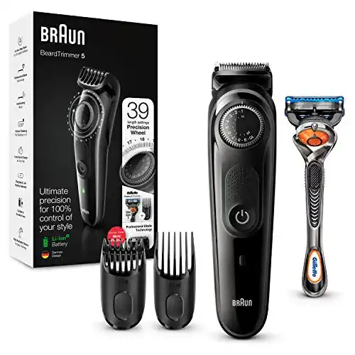 Braun Barttrimmer BT5242 für Herren mit 39 Längeneinstellungen