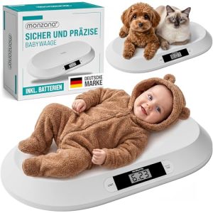 Tierwaage Monzana Babywaage Digital bis 20 kg mit LED Anzeige
