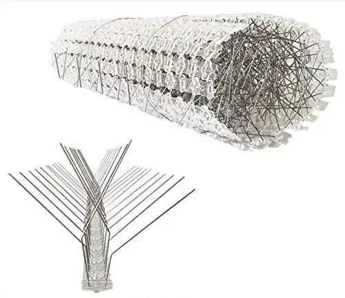 Vogelabwehr Spike Set aus Polycarbonat 10 Meter mit 20 Elementen