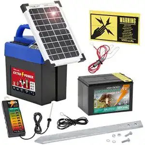 Solar-Weidezaungerät VOSS.farming Set für mobile Anwendungen