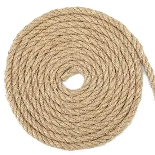 Hanfseil 8mm Dicke Juteseil, 10m für Garten, Basteln und Dekoration