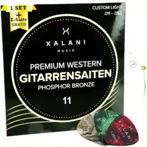 Xalani Westerngitarren Saiten 011 – Hochwertige Gitarrensaiten