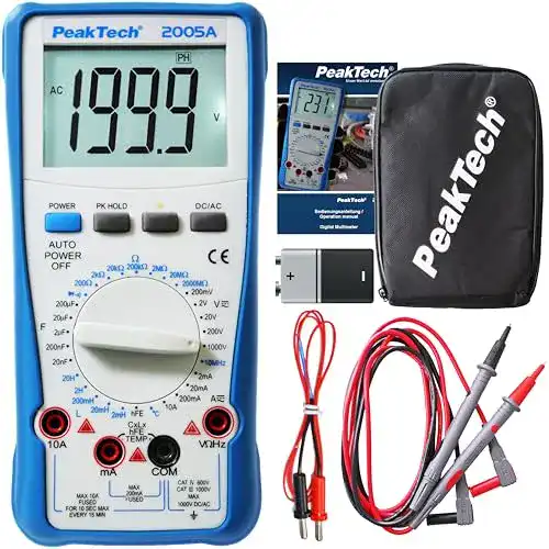 Digitales Multimeter PeakTech 2005 A mit Messfunktionen