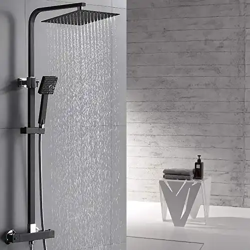 Regendusche Auralum Duschsystem mit Thermostat Mischbatterie