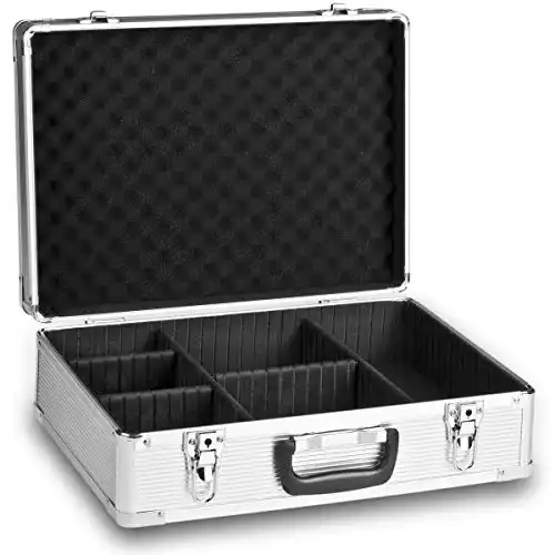 Fotokoffer Mantona Aluminium für Kamera und Objektive mit Staubschutz