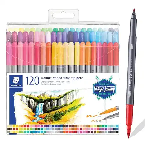 Filzstifte von Staedtler mit Doppelfasermaler und zwei Spitzen