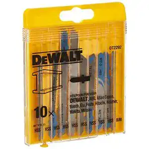 DEWALT HSS Stichsägeblätter für Metall, 10-teiliges Set