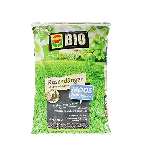 Compo Bio Rasendünger gegen Moos für gesunden Rasen
