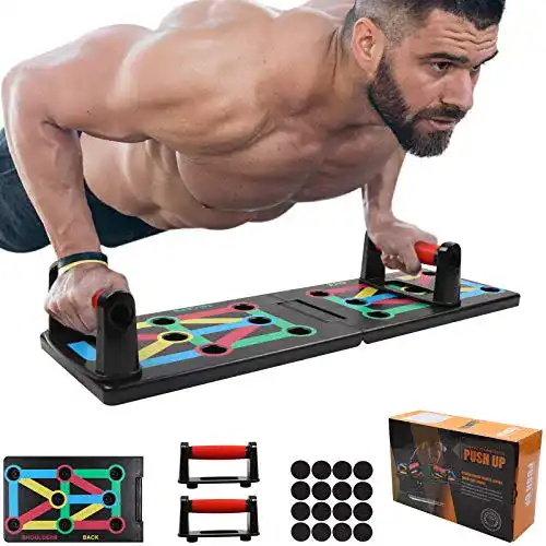 Push-Up Board GLKEBY Faltbares 12-in-1 Trainingsgerät