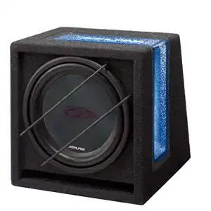 Alpine Subwoofer SBG-844BR mit Bassreflexgehäuse
