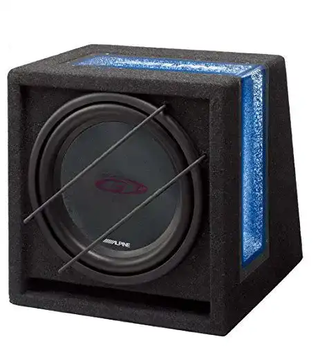 Alpine Subwoofer SBG-844BR mit Bassreflexgehäuse
