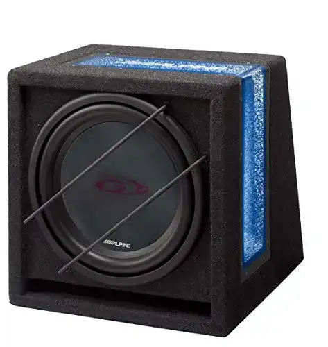 Alpine Subwoofer SBG-844BR mit Bassreflexgehäuse