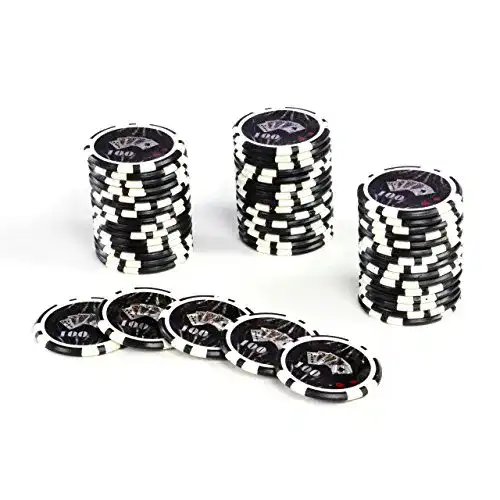 Pokerchips Nexos Trading 50 Laser-Poker-Chips mit Metallkern