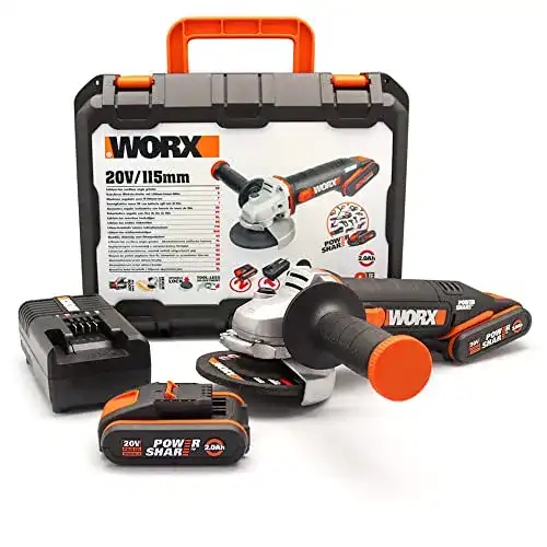 Akku-Winkelschleifer Worx WX800 mit 20V Leistung