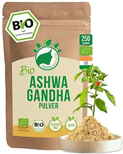Ashwagandha Pulver Bio 250g von nananatura