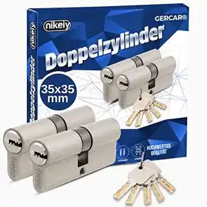 Schließzylinder Gercar Pro 2er Set mit gleichschließenden Schlüsseln