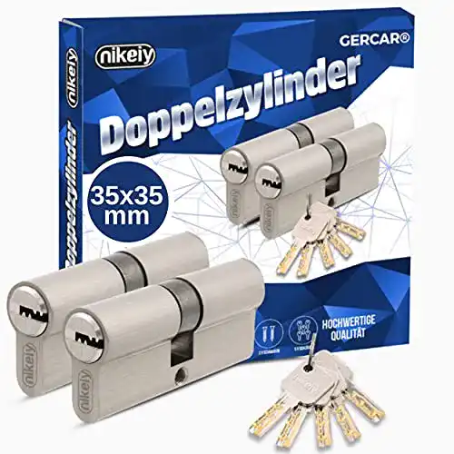 Schließzylinder Gercar Pro 2er Set mit gleichschließenden Schlüsseln